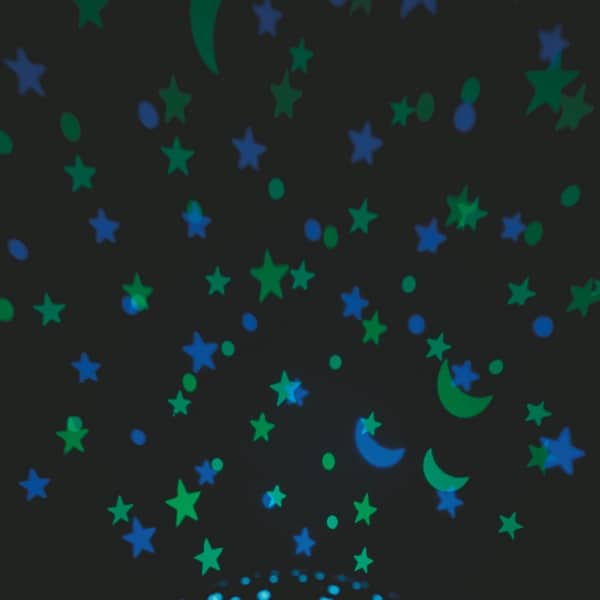 Proyector de estrellas El Proyector de Estrellas de Jané es un dispositivo que proyecta un cielo nocturno lleno de estrellas y constelaciones en la pared o techo de la habitación de tu bebé